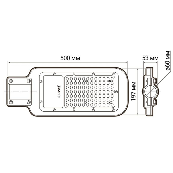 Светильник светодиодный PSL 07 120Вт 5000К IP65 AC180-260 уличный ДКУ Pro JazzWay 5041110