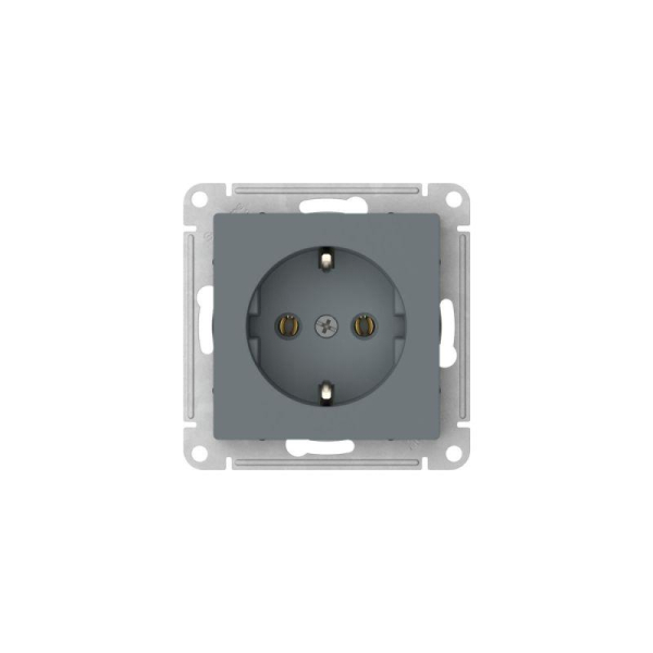 Розетка AtlasDesign 16А с заземл. быстрозажим. клем. механизм грифель SE ATN000743S