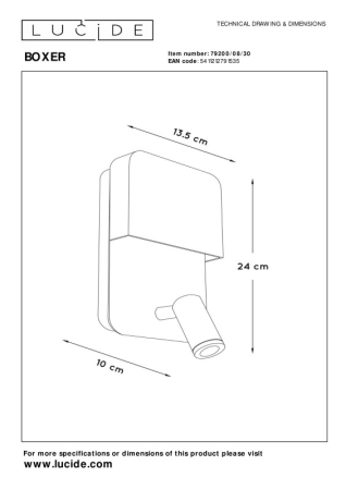Бра LUCIDE 79200/08/30