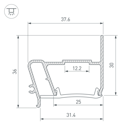 Профиль Arlight 040702