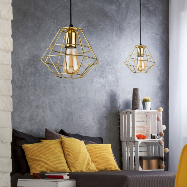 Подвесной светильник TK Lighting 2575 Diamond Gold