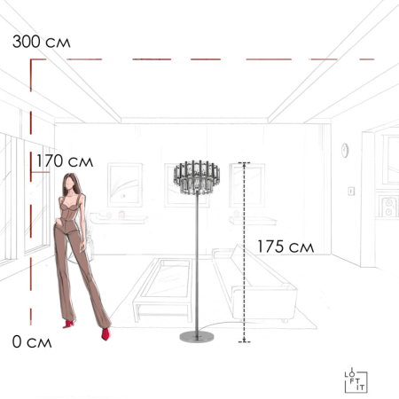 Торшер LOFT IT 10438F