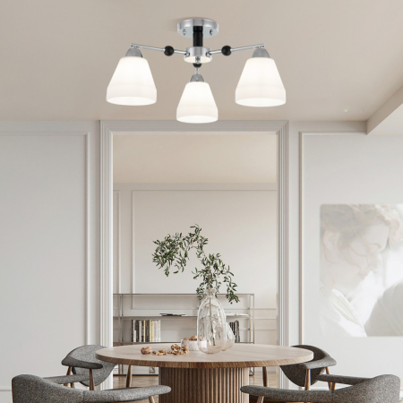 Накладная люстра Arte Milano 325119/3 CR+BK