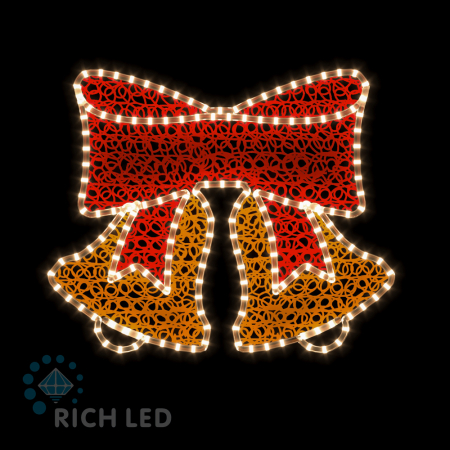 2Д Елочная игрушка Двойной колокольчик мини, 540*600 мм, 220В