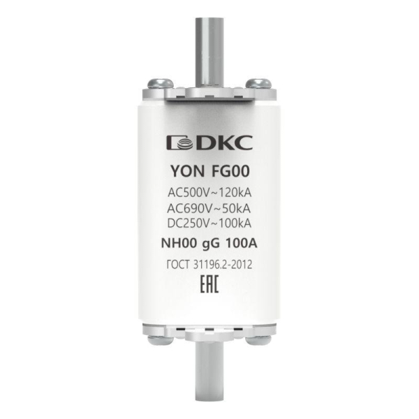 Предохранитель YON ножевого типа FG00 с одинарной индикацией 100А DKC 1FG00-0100