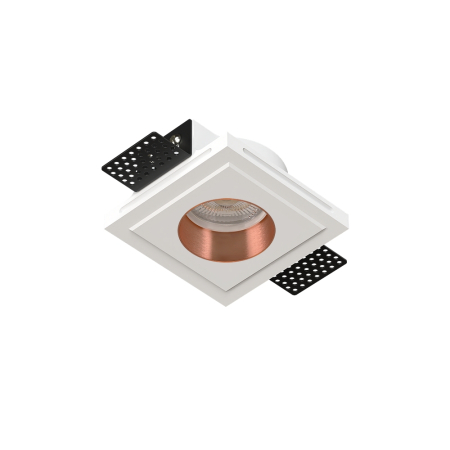 QUASAR 55 FLAT COPPER Встраиваемый потолочный гипсовый светильник