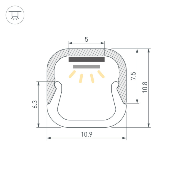 Профиль Arlight 061084