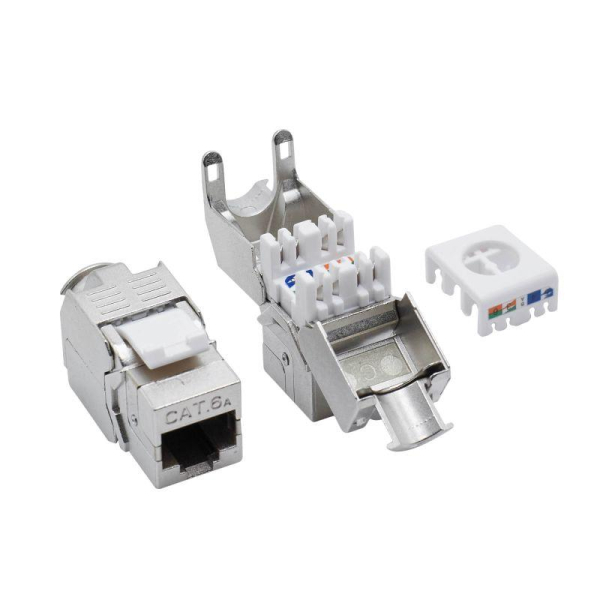 Патч-панель модульная 19дюйм 1U CAT6A 24 порта RJ45 экранир. DKC RN6APPF24