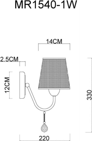 Бра MyFar MR1540-1W