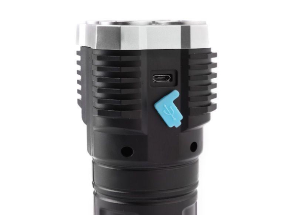 Фонарь аккумуляторный LED51525 4В 4LED+COB 3Вт 4 реж. Micro USB черн. (бокс) Ultraflash 15195