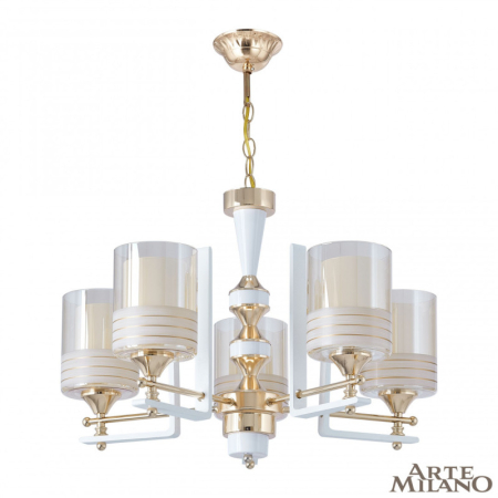 Подвесная люстра Arte Milano 306087/5 Wh/Gd