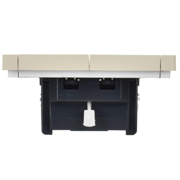 Выключатель жалюзи СП FORTE&PIANO 10А FP411 ваниль IEK FP-V15-0-10-1-K10