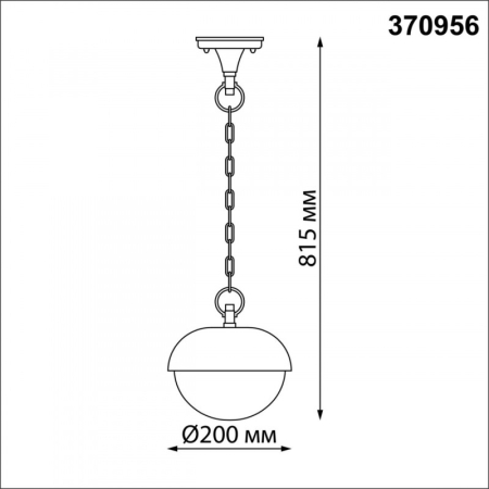 Подвесной уличный светильник Novotech 370956