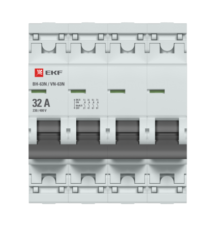 Выключатель нагрузки 4п 32А ВН-63N PROxima EKF S63432