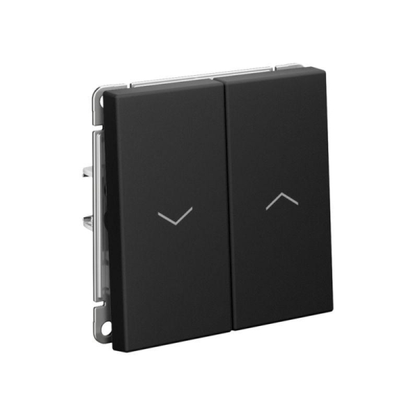 Выключатель для жалюзи 2-кл. ArtGallery 2х (сх. 4) 10А быстрозажим. клем. механизм карбон SE GAL001019S