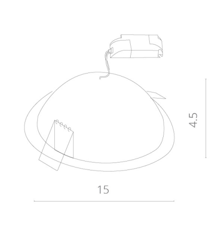 Встраиваемый светильник ARTE Lamp A7012PL-1WH