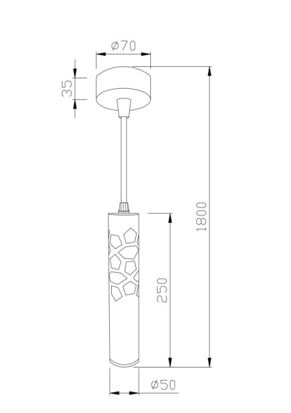 Подвесной светильник Maytoni Technical P037PL-L11W4K