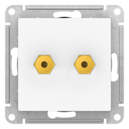 Аудиорозетка двойная AtlasDesign лотос SE ATN001387
