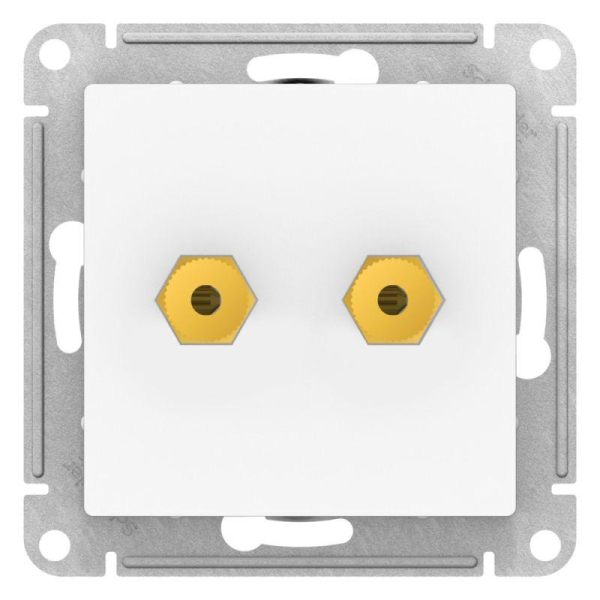 Аудиорозетка двойная AtlasDesign лотос SE ATN001387