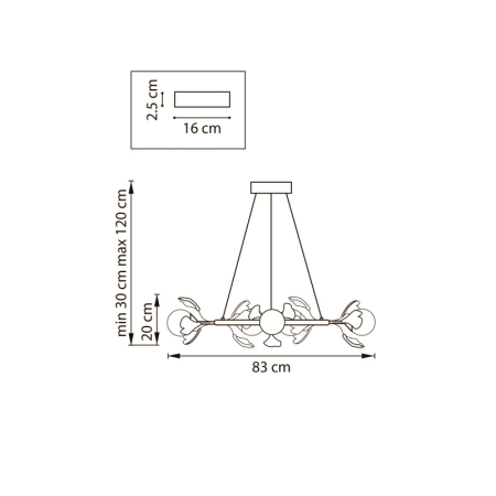 Подвесная люстра Lightstar 799097
