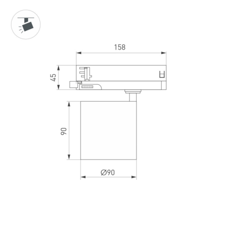 Светильник на шине Arlight 052286