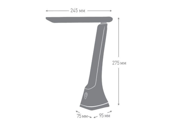 Светильник настольный UF-733 С01 LED 8Вт 3 ур. ярк. бел. Ultraflash 14183