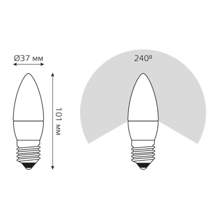 Светодиодная лампа Gauss 103102207