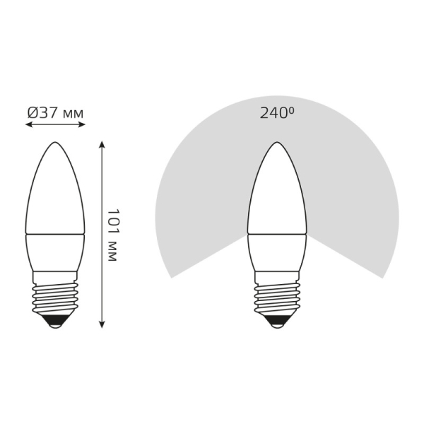 Светодиодная лампа Gauss 103102207