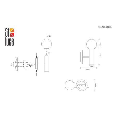Бра ST-Luce SL1210.401.01