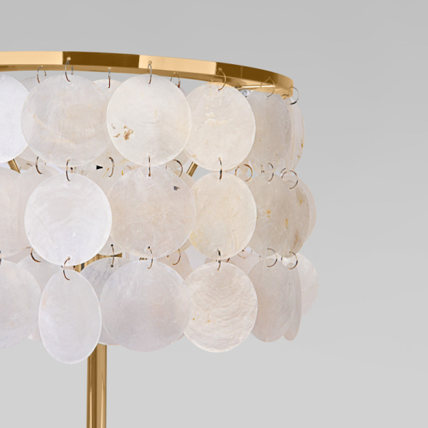 Настольная лампа Eurosvet 208101 латунь/перламутр