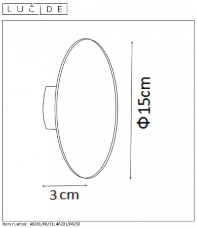 Бра LUCIDE 46201/06/31
