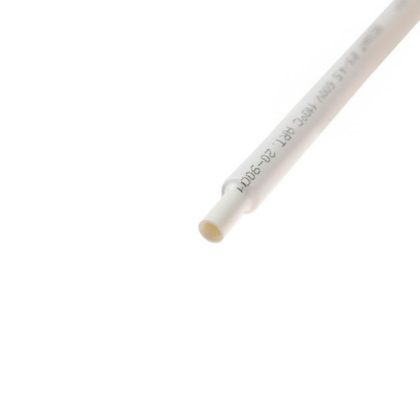 Трубка термоусаживаемая ТУТ нг 9,0/4,5мм, белая, упаковка 50 шт. по 1м REXANT