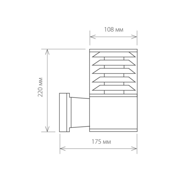 Светильник настенный Elektrostandard Techno 1408 cерый