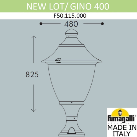 Садово-парковый светильник Fumagalli F50.115.000.AXE27