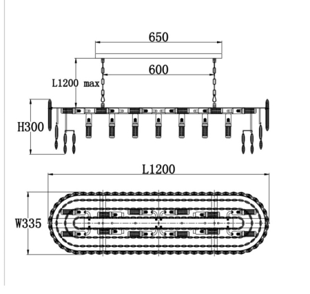 Подвесная люстра Fluorite FL1063-21P