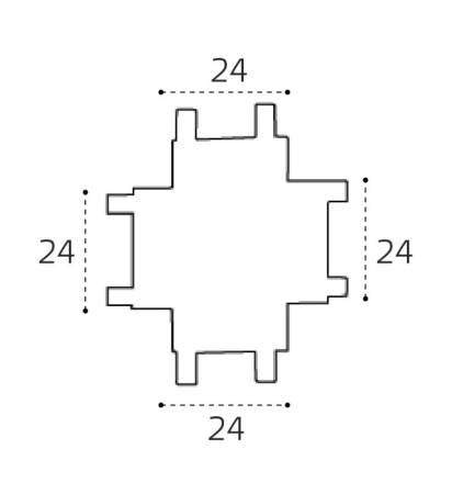 Соединитель для шинопровода ITALLINE IT09-9031 black
