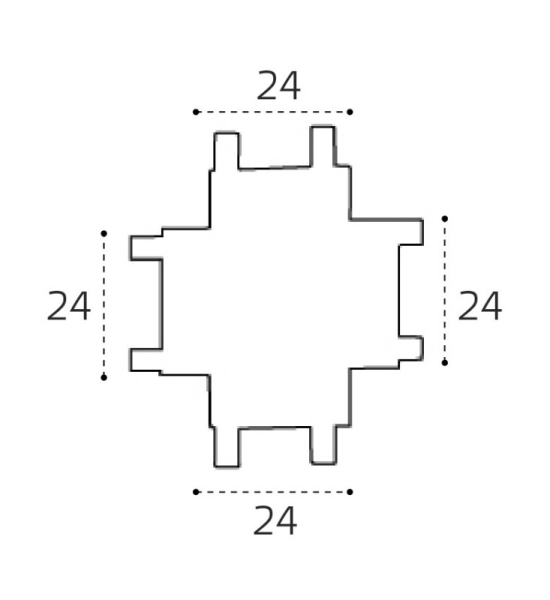Соединитель для шинопровода ITALLINE IT09-9031 black