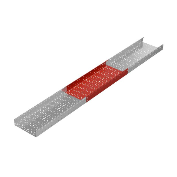 Лоток листовой перфорированный 400х100 L3000 сталь 1мм "Стандарт ПЛЮС" LPEplus100-400-1.0-3000 INOX304 КМ PL5187