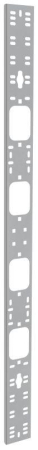 Органайзер кабельный вертикальный 75х12мм 24U сер. ITK CO35-07524-R