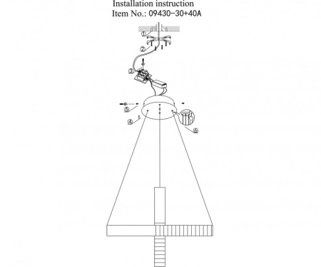 Подвесной светильник Kink Light 09430-30+40A,19