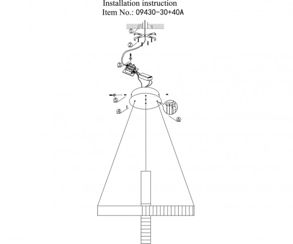 Подвесной светильник Kink Light 09430-30+40A,19