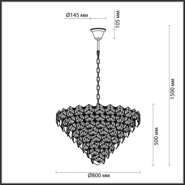 Каскадная люстра Odeon Light 4923/12