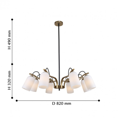 Люстра на штанге Favourite 2668-8P