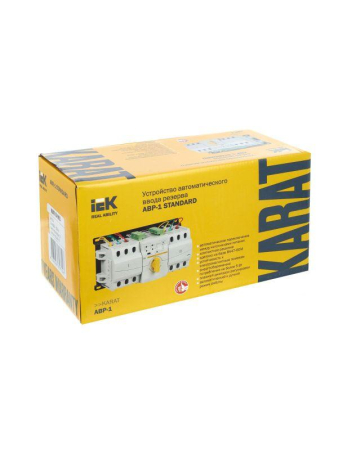 Устройство автоматического ввода резерва АВР 63А KARAT АВР-1 STANDARD модульное IEK MAT10-063