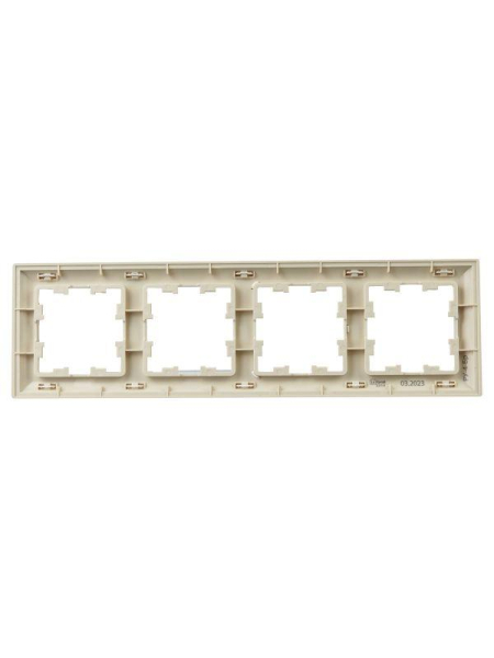 Рамка 4-м BRITE РУ-4-Бр беж./жемчуж. IEK BR-M42-12-1-K10