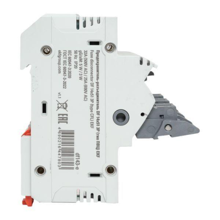 Предохранитель-разъединитель DF 14х51 3п (тип ПВЦ) EKF df143-e