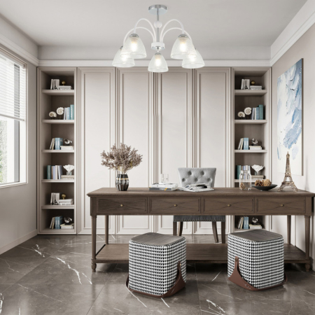 Люстра на штанге Arte Milano 321410/5 CR+WH