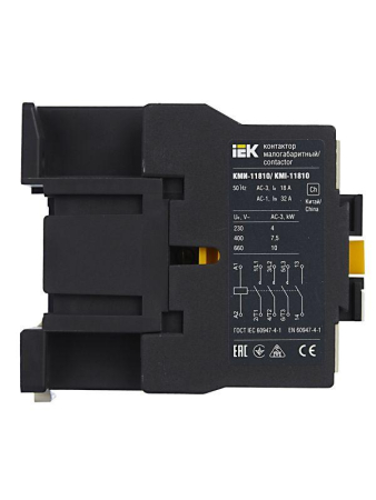 Контактор КМИ-11810 18А 24В/АС3 1НО KARAT IEK KKM11-018-024-10