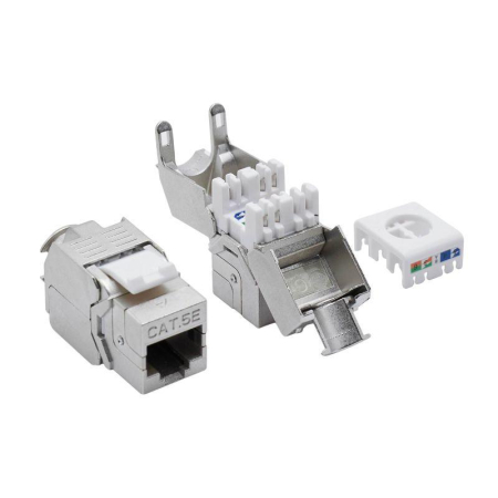 Патч-панель 19дюйм 1UCAT5E 24 модуля RJ45 экранированная DKC RN5PPF24