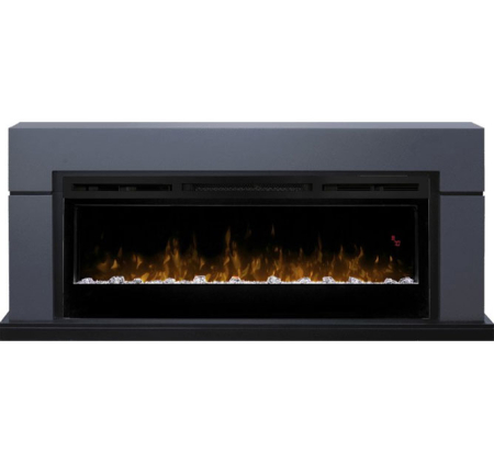Dimplex Каминокомплект Lindos (линейный) - Серый графит с очагом Prism BLF5051
